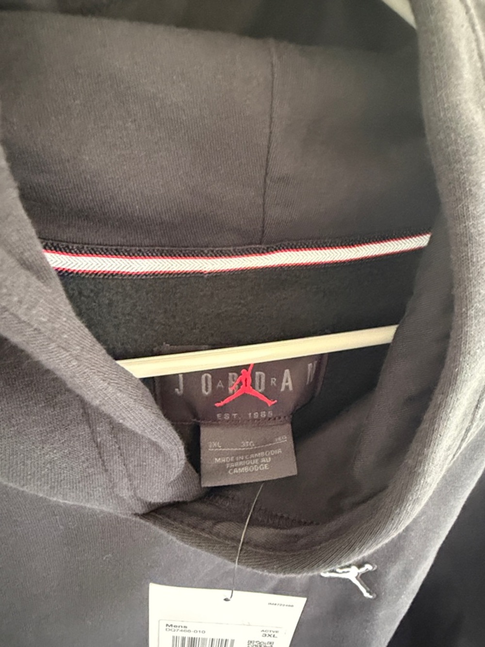 NWT Nike Jordan Black Hoodie - Picture 4 of 6